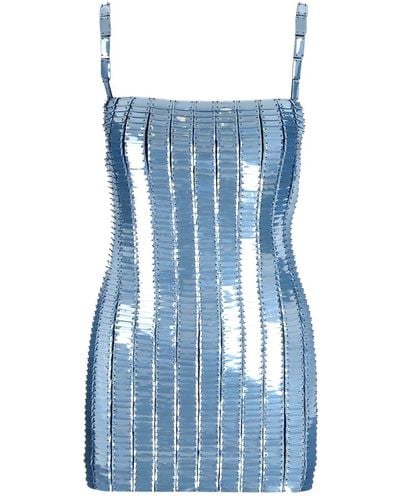 The Attico Rue Mini Dress - Blue