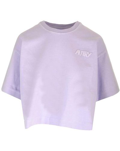 Autry Lilac Cropped T-shirt - Purple