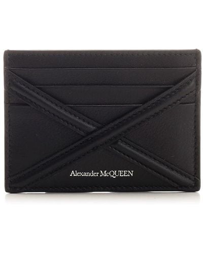 Alexander McQueen "harness" Card Holder - Black