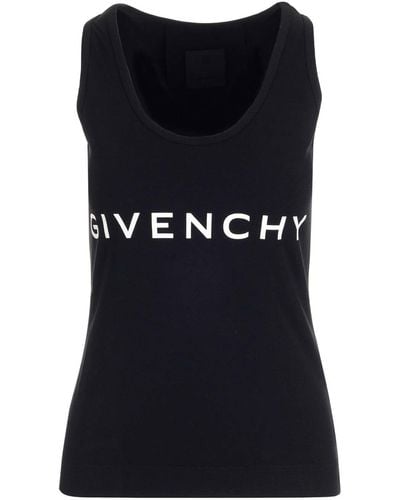 Givenchy Top With Logo - Black