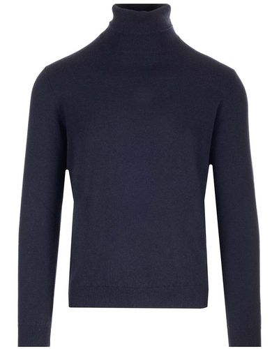 Al Duca d'Aosta Cashmere Turtleneck Sweater - Blue