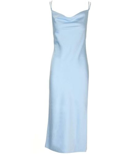 ROTATE BIRGER CHRISTENSEN Midi Slip Dress - Blue