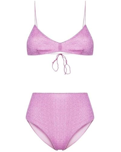 Oséree Lilac "lumière" Two-piece Swimsuit - Purple