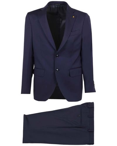Al Duca d'Aosta Blue "saglia" Suit