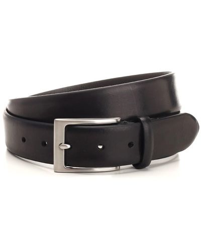 Al Duca d'Aosta Classic Leather Belt - Black