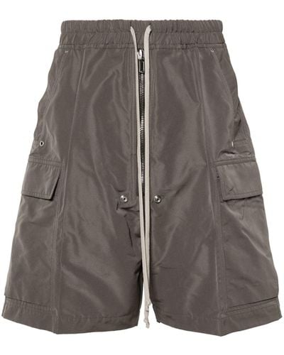 Rick Owens Grey Cargo Shorts