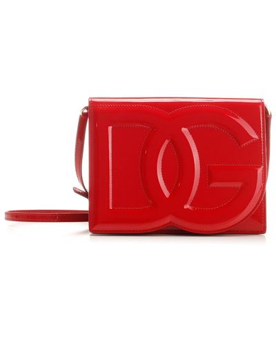 Dolce & Gabbana "dg" Flap Cross-body - Red