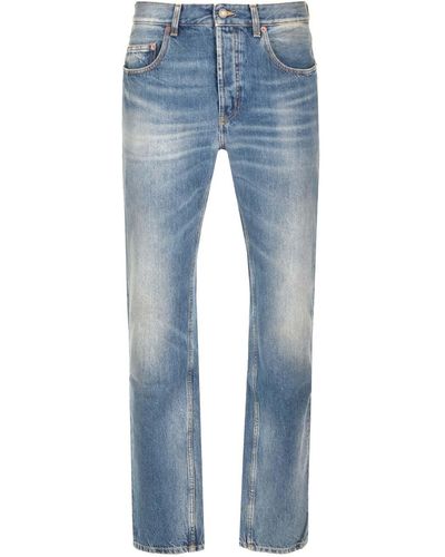Saint Laurent Straight Leg Jeans - Blue