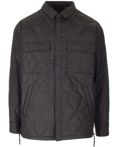 Taion Black Quilted Overshirt
