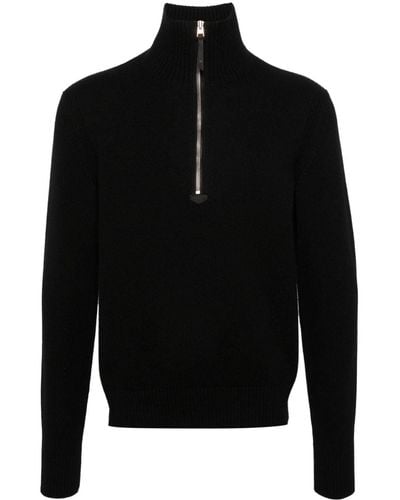 Tom Ford Half-zip Sweater - Black