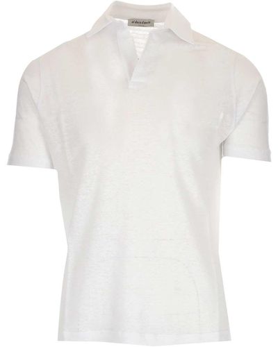 Al Duca d'Aosta White Polo With Short Sleeves