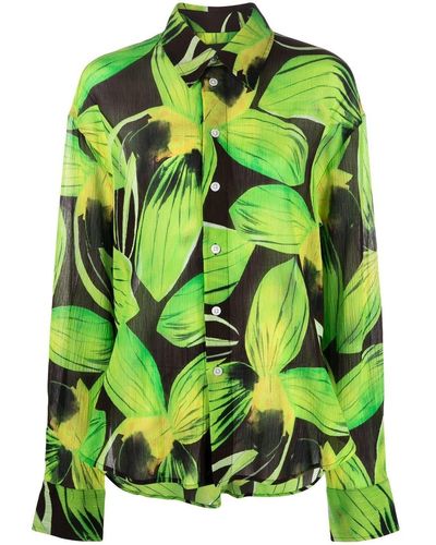 Louisa Ballou Foliage Shirt - Green