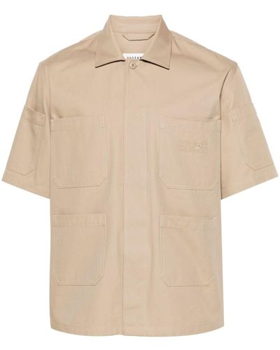 MM6 by Maison Martin Margiela Shirt With Embroidery - Natural