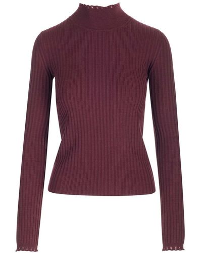 Chloé Fitted Turtleneck - Purple