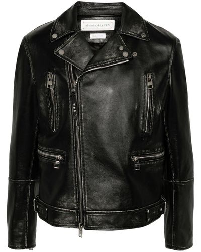 Alexander McQueen "essential" Biker Jacket - Black