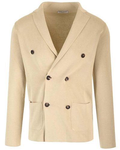 Al Duca d'Aosta Double-breasted Jacket - Natural