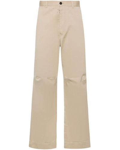 MM6 by Maison Martin Margiela Straight Trouser - Natural