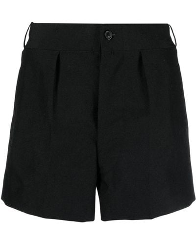 Maison Margiela Four-stitch Logo Short Shorts - Black