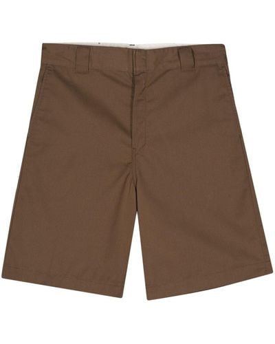 Carhartt Brown Bermuda Shorts In Cotton Blend