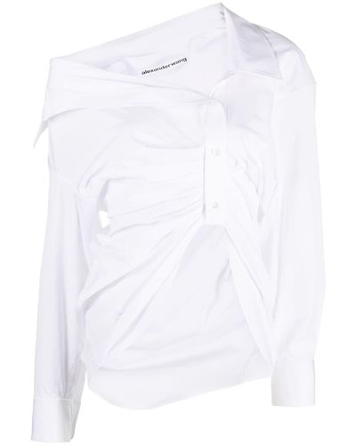 Alexander Wang Shirt With Asymmetrical Buttoning - White