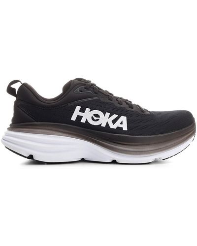 Hoka One One Black "bondi" Sneakers - White