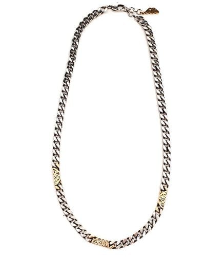Alexander McQueen Chain Necklace - White