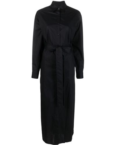 Matteau Tied-waist Shirt Dress - Black