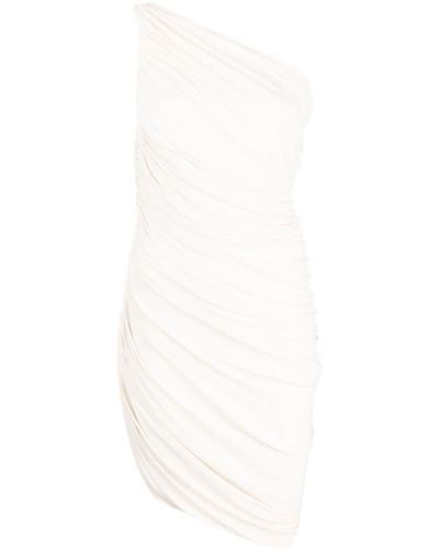 Norma Kamali Draped-design One-shoulder Dress - White