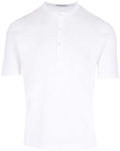Al Duca d'Aosta White Short-sleeved Henley
