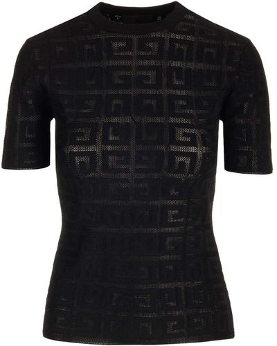 Givenchy Textured Lace Top - Black
