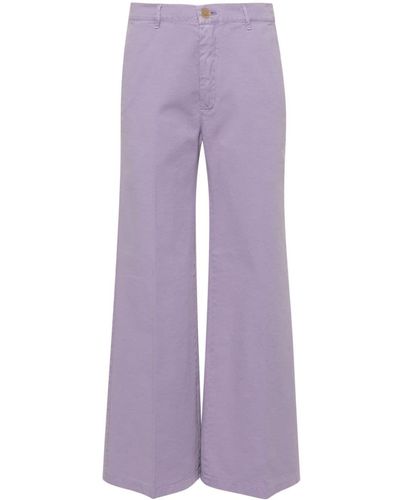 Forte Forte Lavender Cotton Pants - Purple