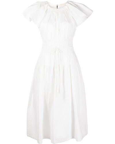 Ulla Johnson Darlene Cotton Midi Dress - White
