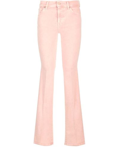7 For All Mankind Luxe Vintage Boot Cut Jeans - Pink