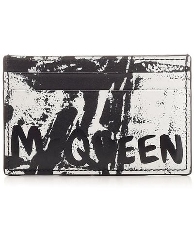 Alexander McQueen Leather Card Holder - White