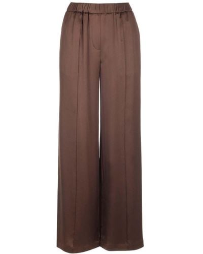 Loewe Silk Pajama Pants - Brown