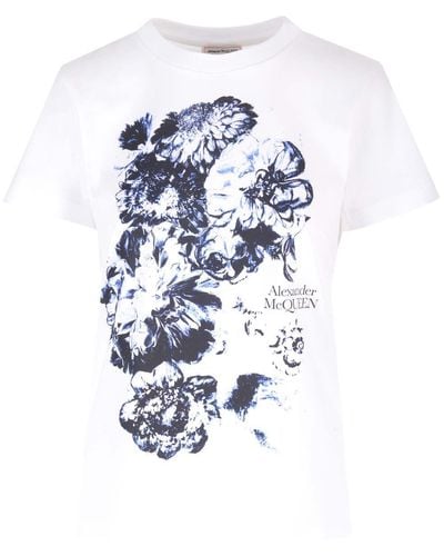 Alexander McQueen "chiaroscuro" T-shirt - White
