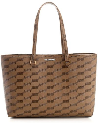 Balenciaga "signature" Shopping Bag - Brown