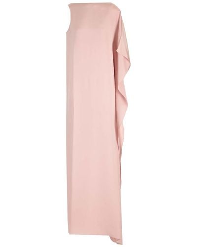 Max Mara One-shoulder Long Dress - Pink