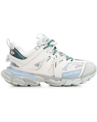 Balenciaga Pale Blue And White "track" Sneakers