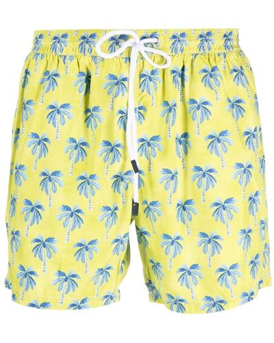 Barba Napoli Palm Swimsuit - Yellow
