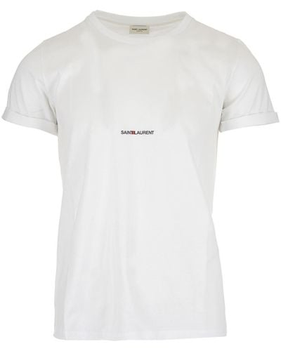 Saint Laurent Logo T-shirt - White