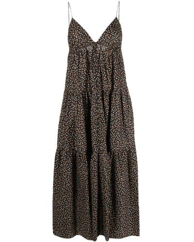 Matteau Triangle Tiered Sundress - Brown