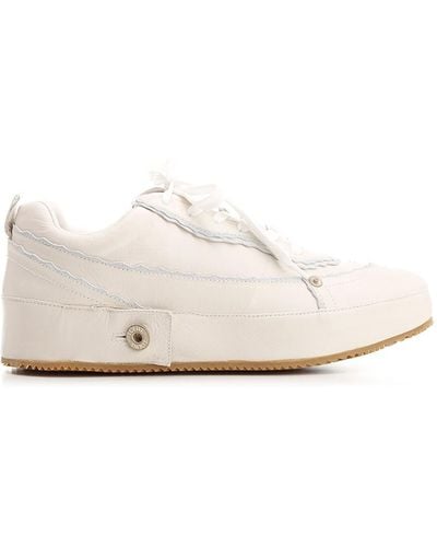 Loewe Ivory Unstructured Sneakers - White