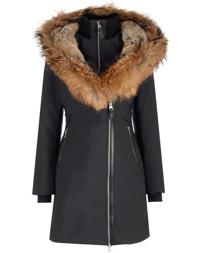 Mackage Trish Down Coat With Fur - Black