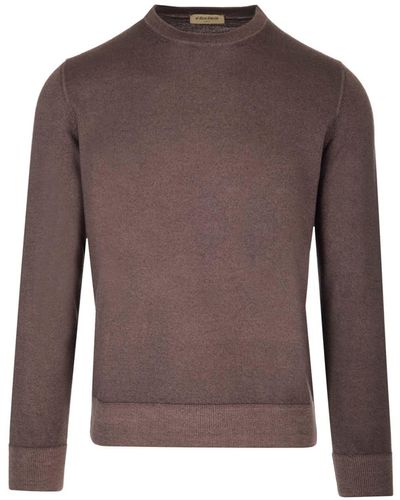 Al Duca d'Aosta Brown Wool Sweater