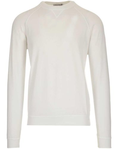 Al Duca d'Aosta Raglan Sleeves Sweater - White