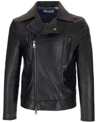 Al Duca d'Aosta Black Leather Jacket