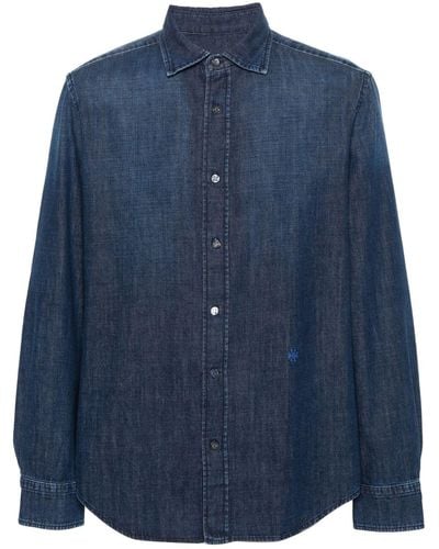 Jacob Cohen Slim Fit Chambray Shirt - Blue