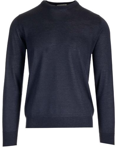 Al Duca d'Aosta Cashmere And Silk Sweater - Blue