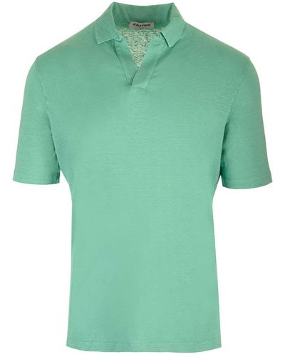 Al Duca d'Aosta Stretch Linen Polo Shirt - Green